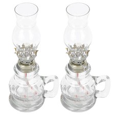 Lampada da campeggio a cherosene da 2 pezzi Lampada portatile a olio in