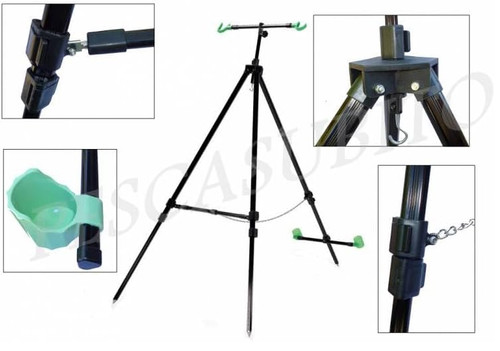 Tripode pesca surfcasting - da,