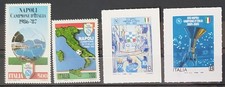 I successi del NAPOLI i 4 scudetti francobolli  Nuovi MNH** come foto