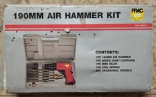 KIT SET MARTELLO PNEUMATICO ARIA COMPRESSA SCALPELLATORE SCALPELLO 190mm