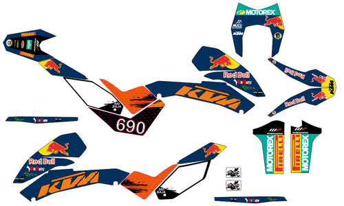 Kit adhesivos ktm - adhesivos, 690