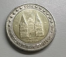 Moneta 2 Euro commemorativa Germania 2006 - Zecca D Schleswig Holstein Circolato