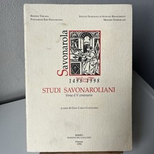Savonarola - Studi