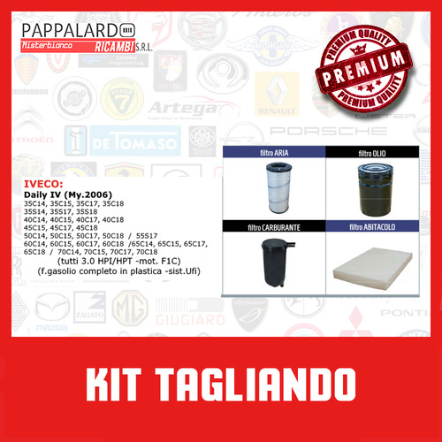 Kit tagliando filtri - tagliando,