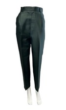Max Mara? Tailleur Sartoriale Trousers Pants Green Wool Silk Blend Women 46IT