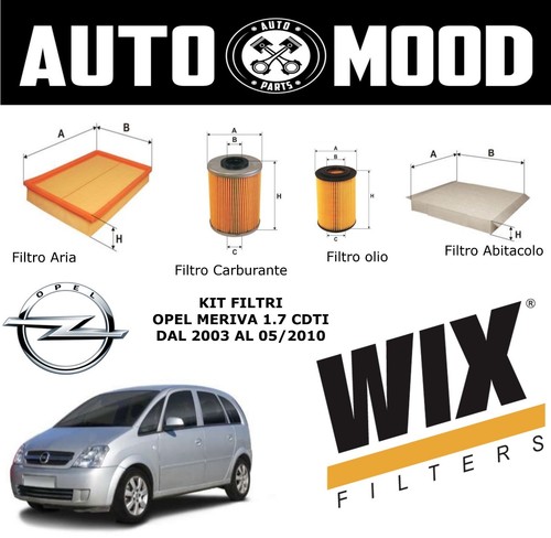 Kit filtri wix opel - filtri, meriva