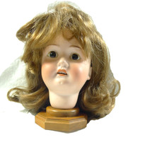 ANTICA TESTA BAMBOLA PORCELLANA BISCUIT ORRORE PAURA IDEA REGALO  HEUBACH 250