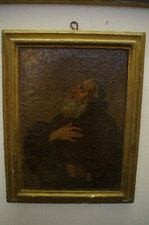 Antico dipinto in antica cornice comprato in una famosa casa d'aste Romana