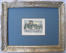 Michele CASCELLA (Ortona 1892 - Milano 1989) Regata a Portofino Litografia U/2