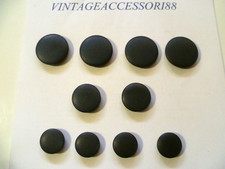 10 BOTTONI BLU RESINA OPACO SET CAPPOTTO 4 X 2,3 CM - 2 X 2,8 CM - 4 X 3,3 CM