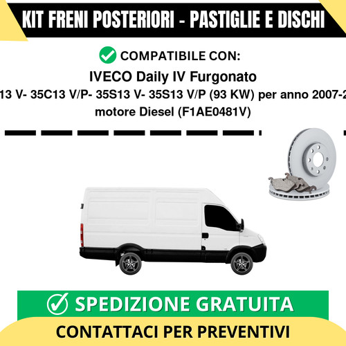 Kit freni posteriori - kit,