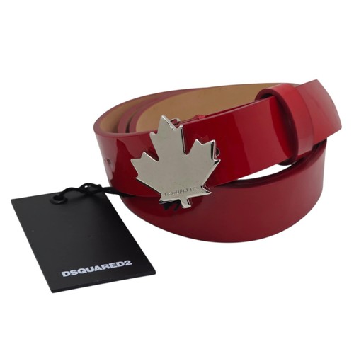 Cintura dsquared2 rossa lucida - dsquared2,
