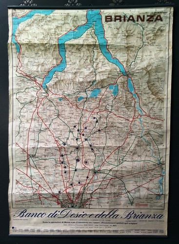 Carta geografica brianza - carta,