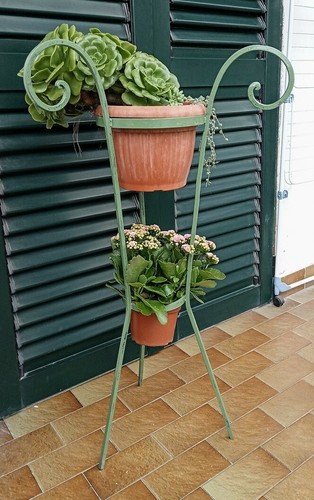 Portavaso alto ferro - alto, pieno