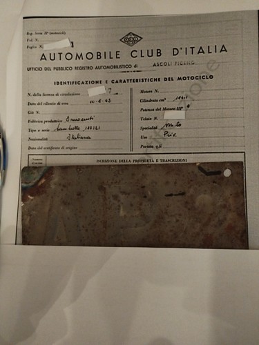 Lambretta 125 targa visura - lambretta, li