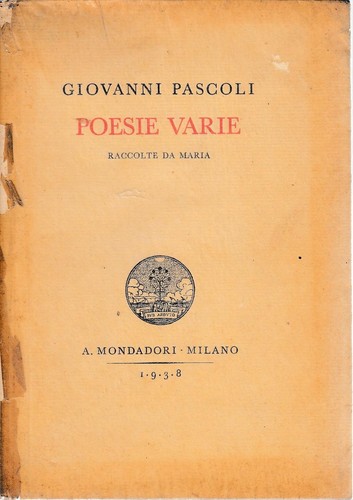 Poesie varie giovanni - varie, di