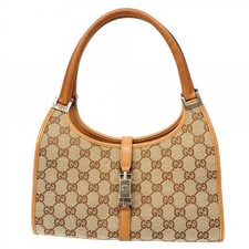 Borsa a tracolla Gucci Jackie GG tela marrone vintage autentica