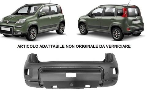 Paraurti posteriore con primer - paraurti,