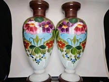 Coppia di vasi opalini Moriage