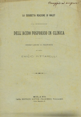 Cosidetta reazione malot - di,