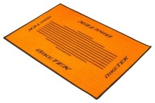 TAPPETO TAPPETINO PORTA INGRESSO BICI TEK MOTO MOTO ARANCIONE NERO 90X60CM