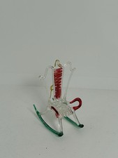 Sedia a dondolo vintage Lucite