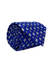 Cravatta uomo in pura seta blu