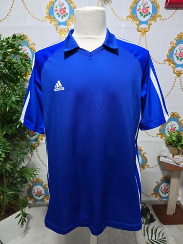 Polo adidas vintage blu - polo,