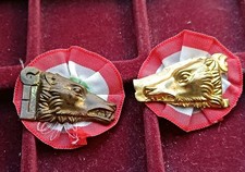 Ww2 Ventennio Coppia Mostrine GIL Lupa (1 Danneggiata Scritta Gil)