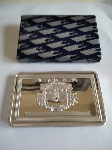 Lingottino bronzo argentato - lingottino,