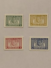 Campione D'Italia - Serie completa di 4 marche da bollo nuova 1945