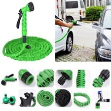 TUBO ESTENSIBILE GIARDINO POMPA D'ACQUA 30 MT ALLUNGABILE PISTOLA ANNAFFIATORE