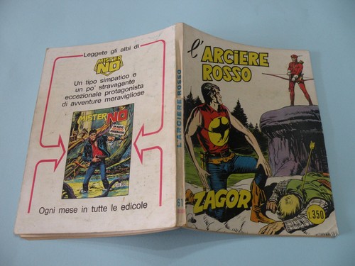 Zagor scritta rossa 350 lire - zagor,