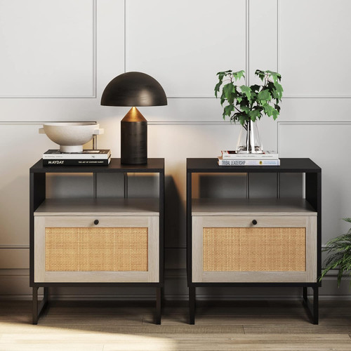 Set tavoli mina rattan legno - set,
