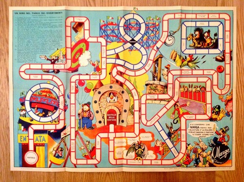 Gioco percorso anno 1951 - gioco,