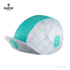 Cappellino ciclismo classico Bianchi Milano NEON: BIANCO/CELESTE - MADE IN iTALY!