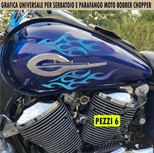 Kit 6 adesivi moto  bobber