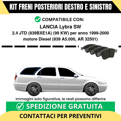 Pastiglie freno posteriori - pastiglie,