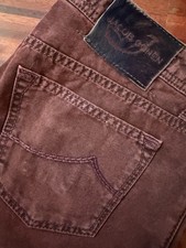 Jacob Cohen W 33 , in twill di cotone bordeaux