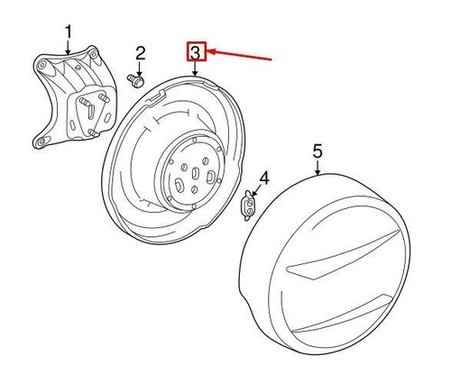 Copricerchio interno ruota - , di