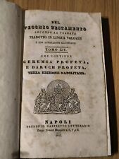 Martini Bibbia. Del Vecchio Testamento Secondo La Volgata, Tomo XIV, Napoli 1845
