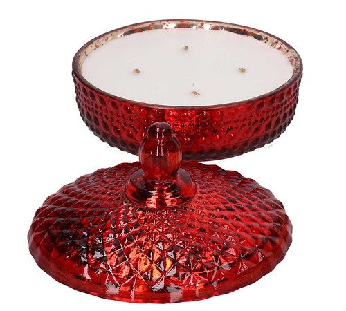 Candela profumata vaso piatto - candela,