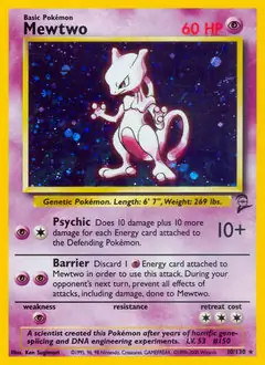 Mewtwo 130 pokemon base - -,