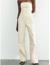 NUOVA tuta bianca Zara senza