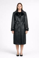 BLUE cappotto eco montone nero