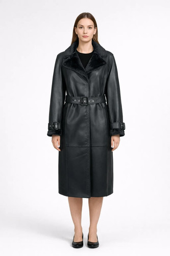 Blue cappotto eco montone - blue,