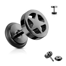 Finto Piercing Orecchio Stella Nera