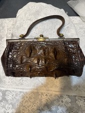 Borsa Vintage In Coccodrillo