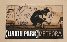Linkin Park (X6 Chester Bennington) ~ Camicia Meteora autografata firmata ~ DNA del PSA