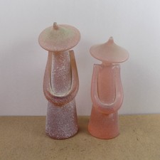 2 statuine asiatiche in vetro